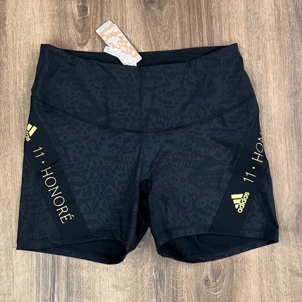 NEW Adidas X 11 HONORE Black Animal Active Workout Bike Short Sz 3X